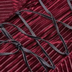 PUNK RAVE Chemisier 'Maeve' Rouge -ALCHEMY GOTHIC shop chemisier maeve rouge 10