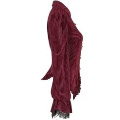 PUNK RAVE Chemisier 'Maeve' Rouge -ALCHEMY GOTHIC shop chemisier maeve rouge 8