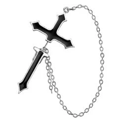 Alchemy Metal-Wear Clou D'Oreille 'Impalare Cross'