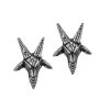 ALCHEMY GOTHIC Clous D'Oreilles 'Baphomet' -ALCHEMY GOTHIC shop clous d oreilles baphomet