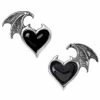 ALCHEMY GOTHIC Clous D'Oreilles 'BlackSoul' -ALCHEMY GOTHIC shop clous d oreilles blacksoul