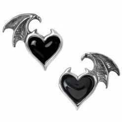 ALCHEMY GOTHIC Clous D'Oreilles 'BlackSoul'