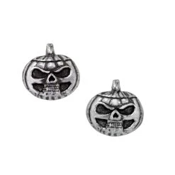 ALCHEMY GOTHIC Clous D'Oreilles 'Pumpkin Skull'