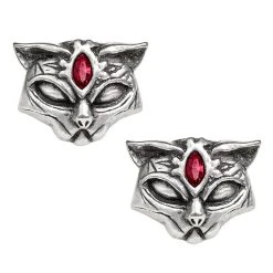 ALCHEMY GOTHIC Clous D'Oreilles 'Sacred Cat'