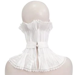 DEVIL FASHION Col Montant Unisexe Plissé Blanc 18 DEVIL FASHION Col Montant Unisexe Plissé Blanc -ALCHEMY GOTHIC shop col montant unisexe plisse blanc 6