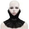 DEVIL FASHION Col Montant Unisexe Plissé Noir -ALCHEMY GOTHIC shop col montant unisexe plisse noir