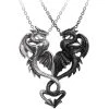 ALCHEMY GOTHIC Collier Couple/Amitié 'Draconic Tryst'