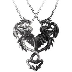ALCHEMY GOTHIC Collier Couple/Amitié 'Draconic Tryst'