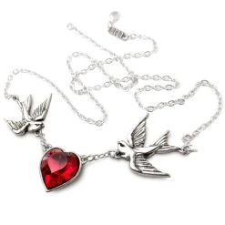 ALCHEMY GOTHIC Collier 'Swallow Heart' -ALCHEMY GOTHIC shop collier swallow heart 1