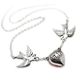 ALCHEMY GOTHIC Collier 'Swallow Heart' -ALCHEMY GOTHIC shop collier swallow heart 2