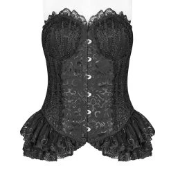 Pyon Pyon Corset 'Amuria' En Jacquard Noir