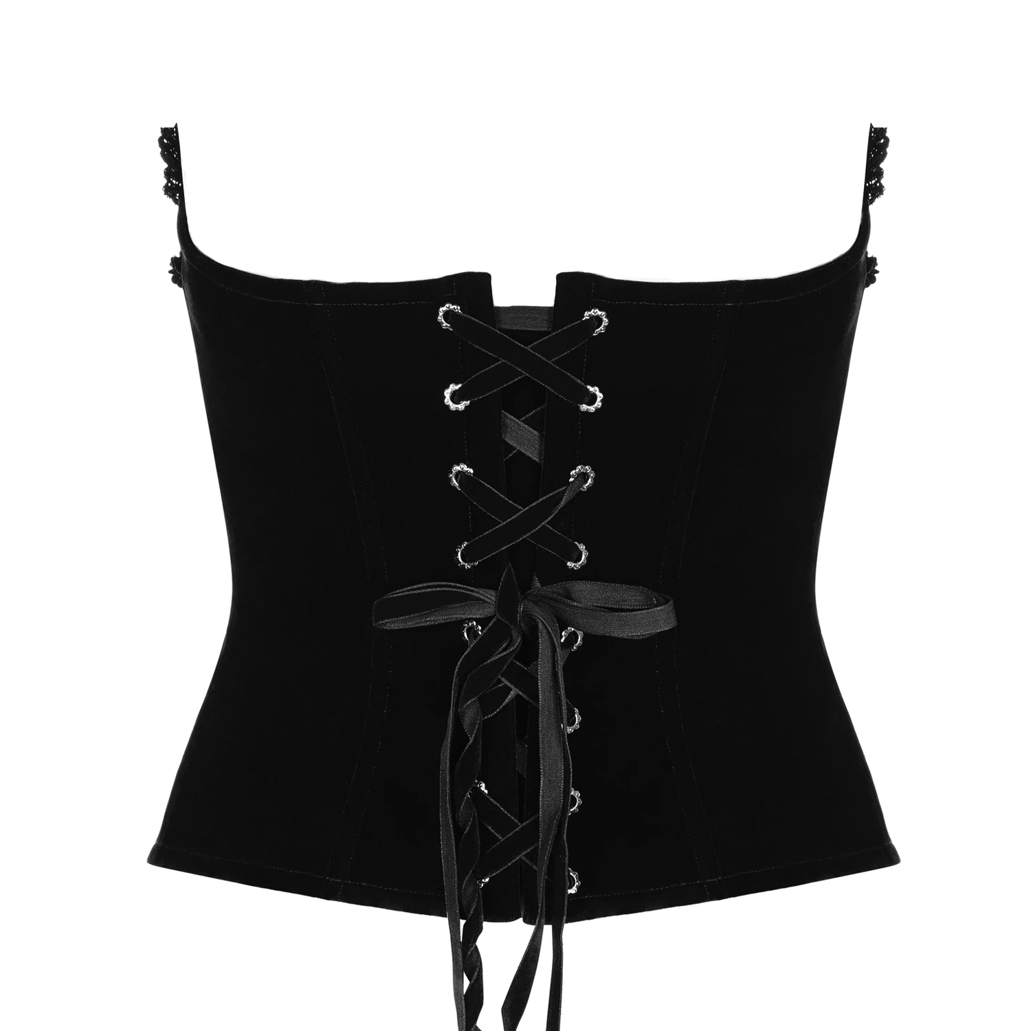 PUNK RAVE Corset 'Black Palace' En Dentelle Noire 9 PUNK RAVE Corset 'Black Palace' En Dentelle Noire – Image 7