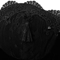 PUNK RAVE Corset 'Black Palace' En Dentelle Noire 23 PUNK RAVE Corset 'Black Palace' En Dentelle Noire -ALCHEMY GOTHIC shop corset black palace en dentelle noire 9