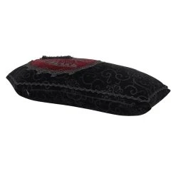 DEVIL FASHION Coussin Cercueil Imprimé 'Skeleton' -ALCHEMY GOTHIC shop coussin cercueil imprime skeleton 2