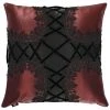 DEVIL FASHION Coussin Gothique 'Cross-Shaped' Bordeaux Et Noir -ALCHEMY GOTHIC shop coussin gothique cross shaped bordeaux et noir