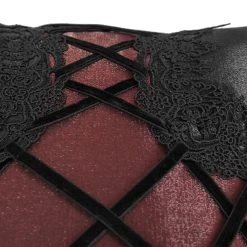 DEVIL FASHION Coussin Gothique 'Cross-Shaped' Noir Et Rouge -ALCHEMY GOTHIC shop coussin gothique cross shaped noir et rouge 8