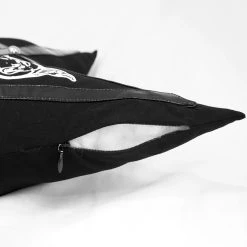 DEVIL FASHION Coussin Pentagramme Imprimé 'Baphomet' Noir 15 DEVIL FASHION Coussin Pentagramme Imprimé 'Baphomet' Noir -ALCHEMY GOTHIC shop coussin pentagramme imprime baphomet noir 3