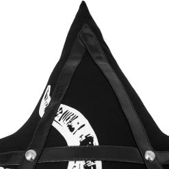 DEVIL FASHION Coussin Pentagramme Imprimé 'Baphomet' Noir 17 DEVIL FASHION Coussin Pentagramme Imprimé 'Baphomet' Noir -ALCHEMY GOTHIC shop coussin pentagramme imprime baphomet noir 5