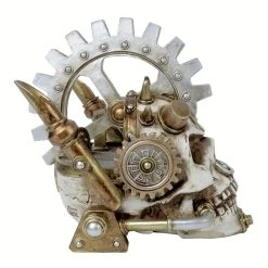 The Vault By Alchemy Crâne En Résine 'Steam Head' Skull -ALCHEMY GOTHIC shop crane en resine steam head skull 2