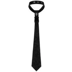 PUNK RAVE Cravate 'Punk Stylish' Noire -ALCHEMY GOTHIC shop cravate punk stylish noire 5