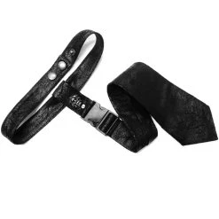 PUNK RAVE Cravate 'Punk Stylish' Noire -ALCHEMY GOTHIC shop cravate punk stylish noire 6