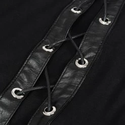 DEVIL FASHION Crop Top à Capuche 'Pentagram' Noir -ALCHEMY GOTHIC shop crop top a capuche pentagram noir 11