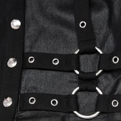 PUNK RAVE Crop Top 'Lamia' Noir 23 PUNK RAVE Crop Top 'Lamia' Noir -ALCHEMY GOTHIC shop crop top lamia noir 9