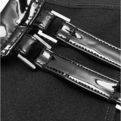 PUNK RAVE Culotte 'Cyber Laser' En Vinyle Noir -ALCHEMY GOTHIC shop culotte cyber laser en vinyle noir 10