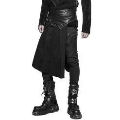 PUNK RAVE Demi-jupe Amovible Punk 'Alatheus' Noire -ALCHEMY GOTHIC shop demi jupe amovible punk alatheus noire 10