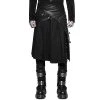 PUNK RAVE Demi-jupe Amovible Punk 'Alatheus' Noire 1 PUNK RAVE Demi-jupe Amovible Punk 'Alatheus' Noire -ALCHEMY GOTHIC shop demi jupe amovible punk alatheus noire