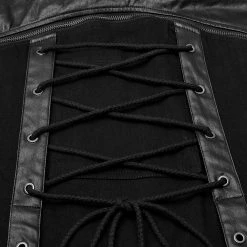 PUNK RAVE Demi-jupe Amovible Punk 'Alatheus' Noire -ALCHEMY GOTHIC shop demi jupe amovible punk alatheus noire 16