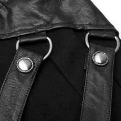 PUNK RAVE Demi-jupe Amovible Punk 'Alatheus' Noire -ALCHEMY GOTHIC shop demi jupe amovible punk alatheus noire 18