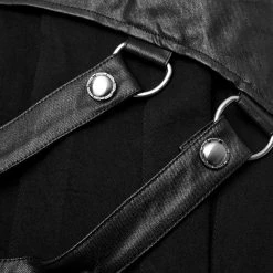 PUNK RAVE Demi-jupe Amovible Punk 'Alatheus' Noire -ALCHEMY GOTHIC shop demi jupe amovible punk alatheus noire 19