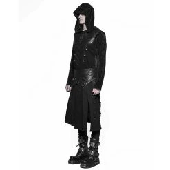 PUNK RAVE Demi-jupe Amovible Punk 'Alatheus' Noire -ALCHEMY GOTHIC shop demi jupe amovible punk alatheus noire 5