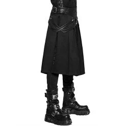 PUNK RAVE Demi-jupe Amovible Punk 'Alatheus' Noire -ALCHEMY GOTHIC shop demi jupe amovible punk alatheus noire 9