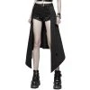PUNK RAVE Demi-Jupe 'Hegoa' Noire 1 PUNK RAVE Demi-Jupe 'Hegoa' Noire -ALCHEMY GOTHIC shop demi jupe hegoa noire