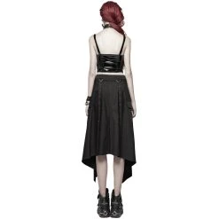 PUNK RAVE Demi-Jupe 'Hegoa' Noire -ALCHEMY GOTHIC shop demi jupe hegoa noire 2