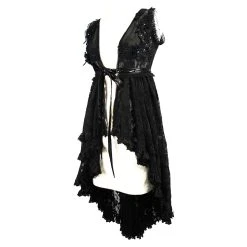 Eva Lady Déshabillé 'Romantic Goth' En Dentelle Noire -ALCHEMY GOTHIC shop deshabille romantic goth en dentelle noire 10
