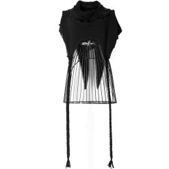 PUNK RAVE Echarpe à Capuche 'Hellebore' Noire -ALCHEMY GOTHIC shop echarpe a capuche hellebore noire 10