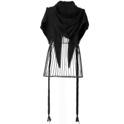 PUNK RAVE Echarpe à Capuche 'Hellebore' Noire -ALCHEMY GOTHIC shop echarpe a capuche hellebore noire 11