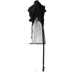 PUNK RAVE Echarpe à Capuche 'Hellebore' Noire -ALCHEMY GOTHIC shop echarpe a capuche hellebore noire 12