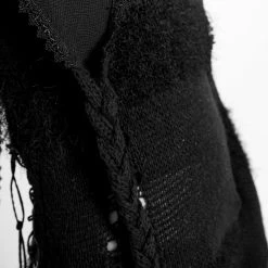 PUNK RAVE Echarpe à Capuche 'Hellebore' Noire -ALCHEMY GOTHIC shop echarpe a capuche hellebore noire 15