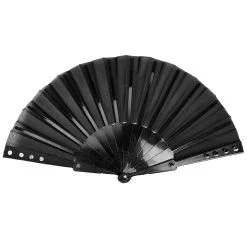 PUNK RAVE Eventail 'Gothic Spiked' Noir