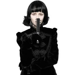 PUNK RAVE Eventail 'Gothic Spiked' Noir 14 PUNK RAVE Eventail 'Gothic Spiked' Noir -ALCHEMY GOTHIC shop eventail gothic spiked noir 3