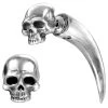 ALCHEMY GOTHIC Faux Ecarteur D'Oreille 'Tomb Skull Horn' -ALCHEMY GOTHIC shop faux ecarteur d oreille tomb skull horn