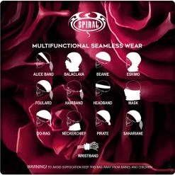 Spiral Direct Foulard Multifonctions 'Blood Rose' Noir -ALCHEMY GOTHIC shop foulard multifonctions blood rose noir 4