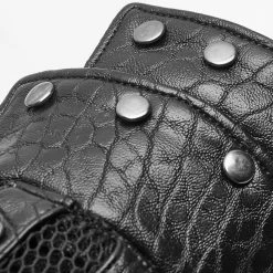 PUNK RAVE Gants Gothiques Pour Hommes 'Nostromo' Noirs -ALCHEMY GOTHIC shop gants gothiques pour hommes nostromo noirs 3