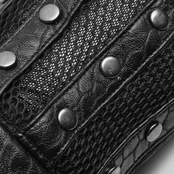 PUNK RAVE Gants Gothiques Pour Hommes 'Nostromo' Noirs -ALCHEMY GOTHIC shop gants gothiques pour hommes nostromo noirs 5