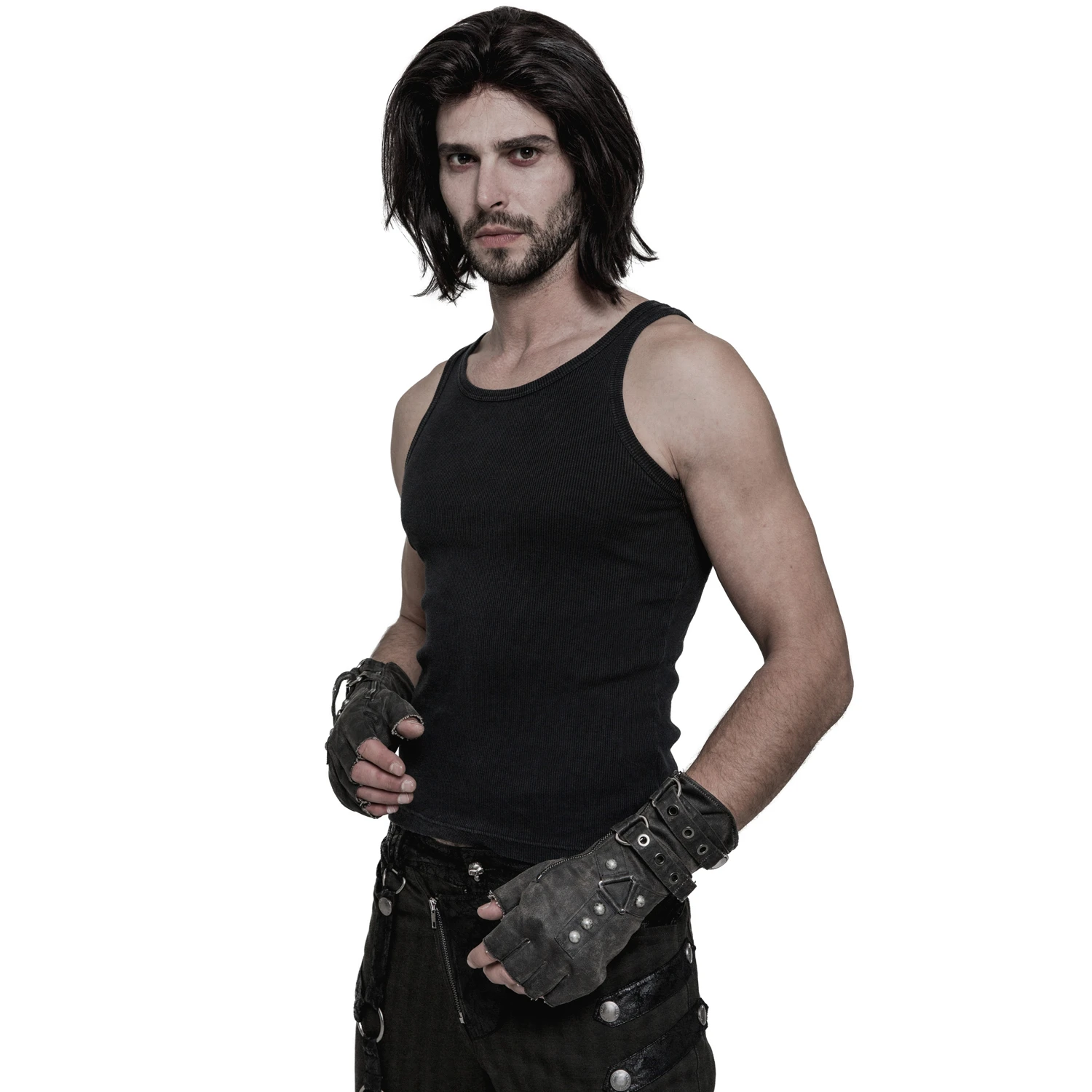 PUNK RAVE Gants 'Mad Max' Gris 5 PUNK RAVE Gants 'Mad Max' Gris – Image 3