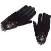 DEVIL FASHION Gants 'Red Diamond' Bordeaux